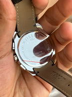 Tissot Chronograph Black Dial leather strap