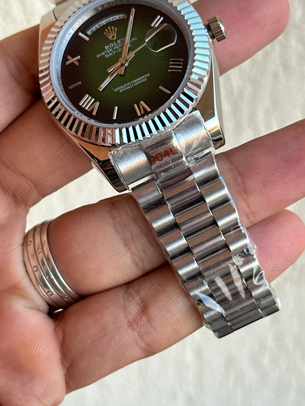 Rolex Day-Date Green-Hombre Dial