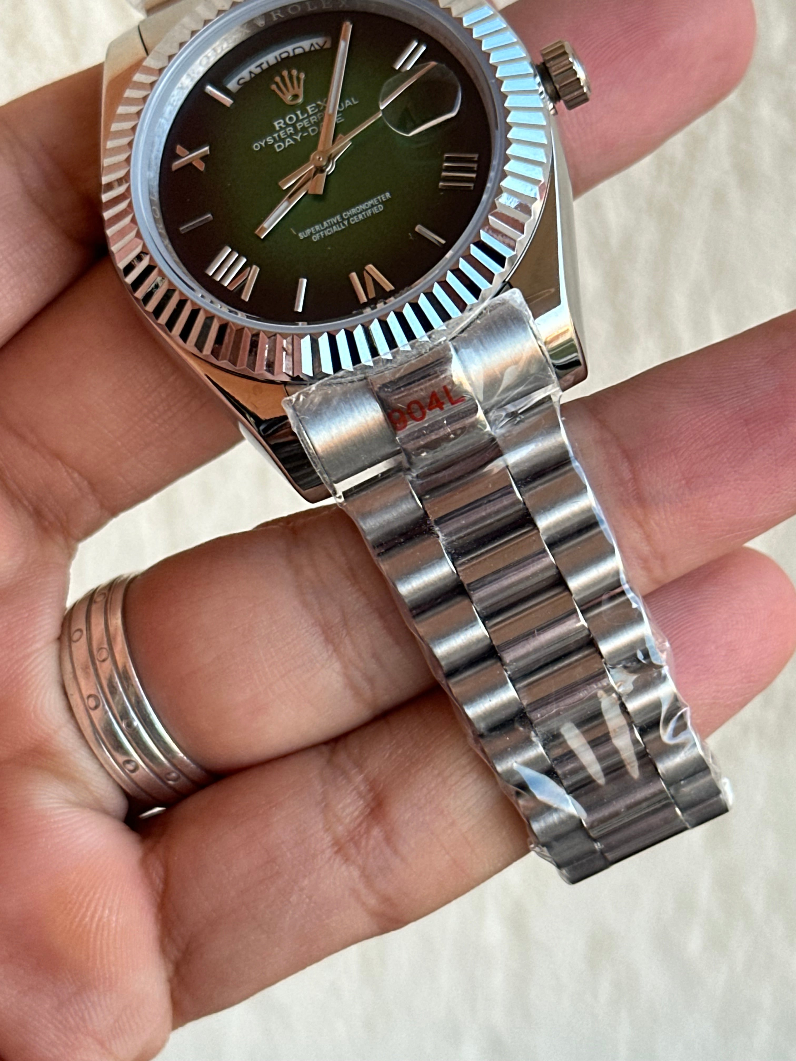 Rolex Day-Date Green-Hombre Dial