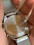 Tissot Chronograph Blue Dial Mesh Bracelet