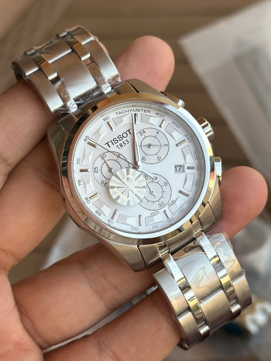Tissot Chronograph White Dial Stainless Steel