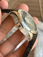Tissot Chronograph Black Dial leather strap