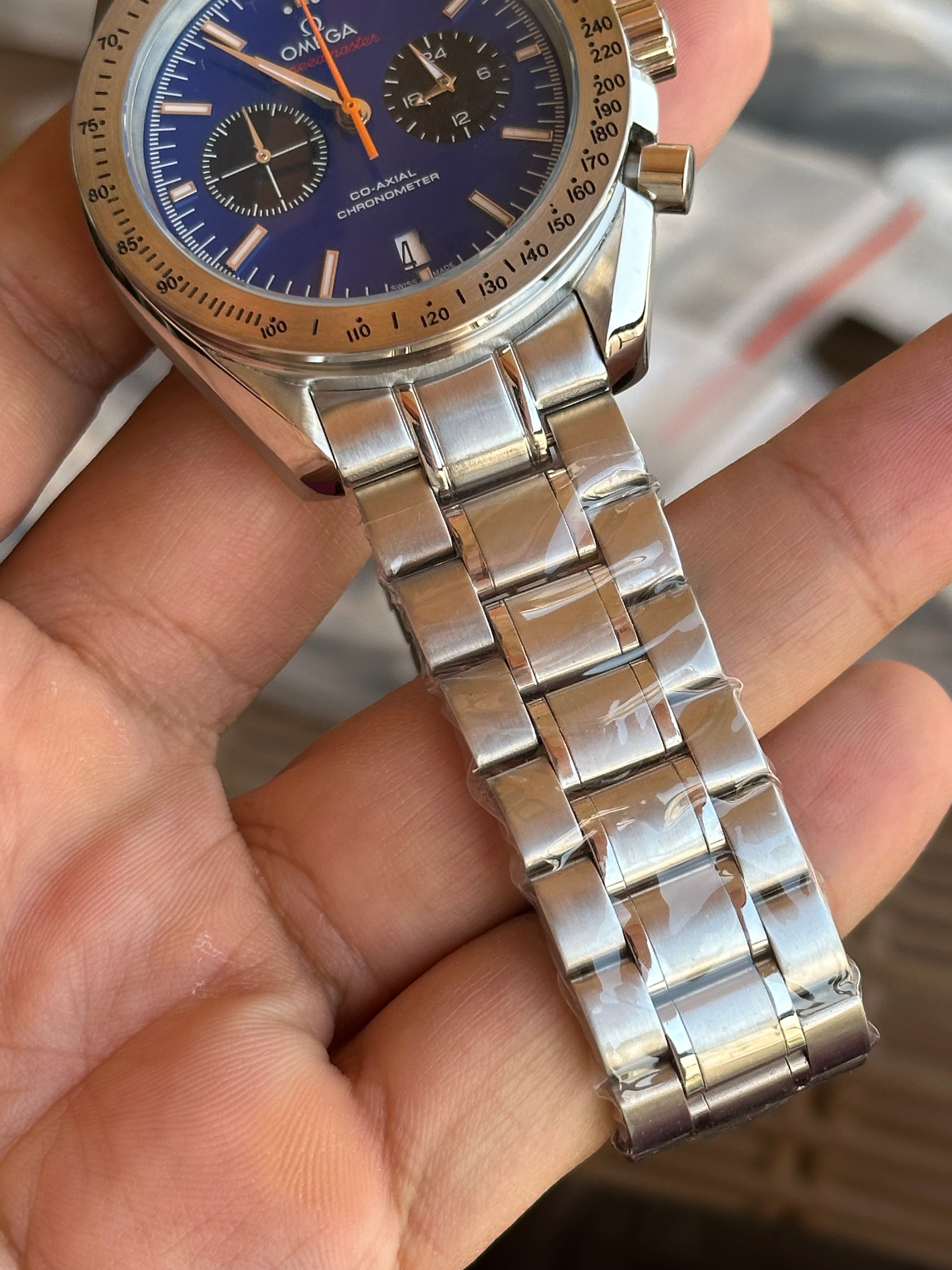 Omega Speedmaster Chronograph Blue Dial