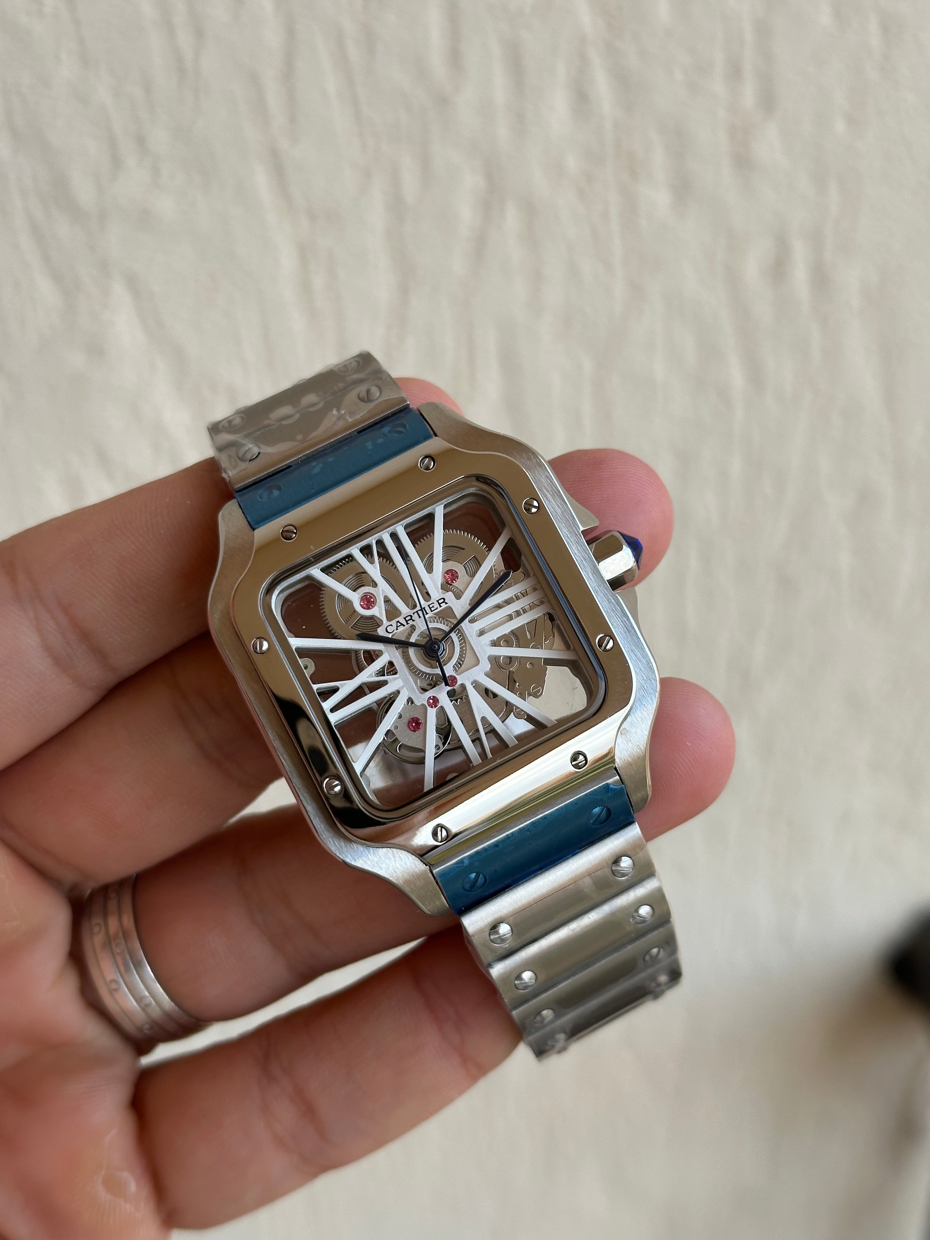 Cartier Santos Skeleton Automatic Men’s Watch