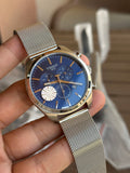 Tissot Chronograph Blue Dial Mesh Bracelet