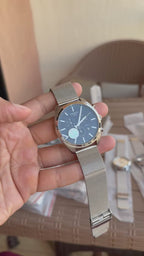 Tissot Chronograph Black Dial Mesh Bracelet