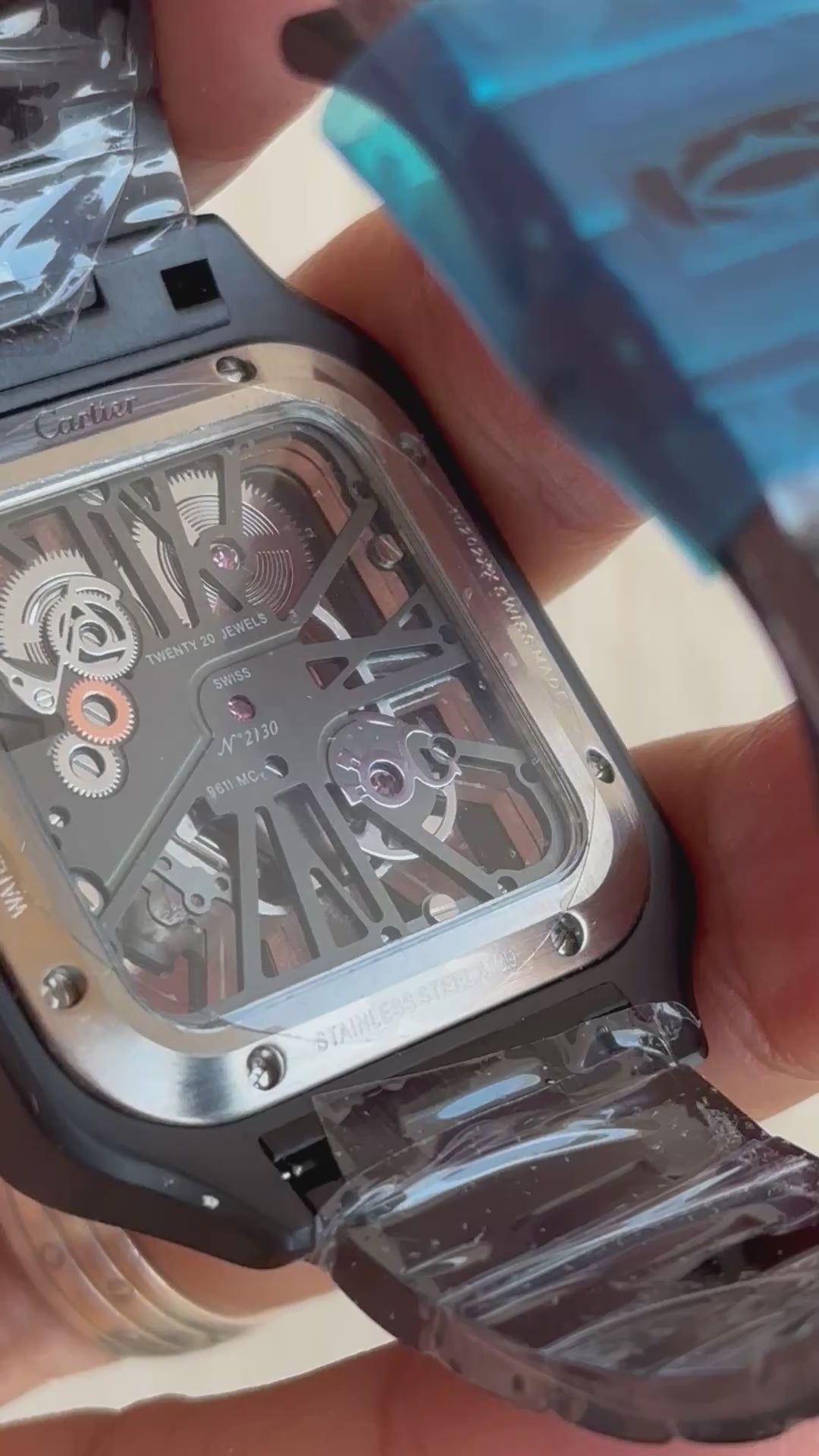 Cartier Santos Skeleton Automatic Men’s Watch