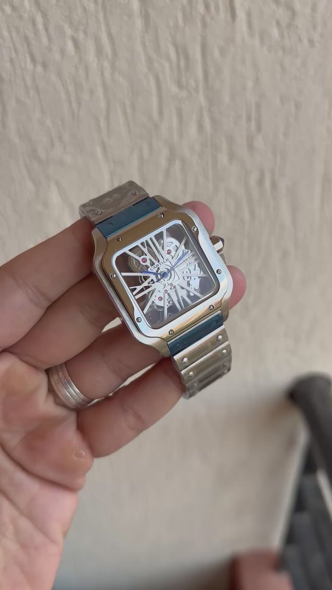Cartier Santos Skeleton Automatic Men’s Watch